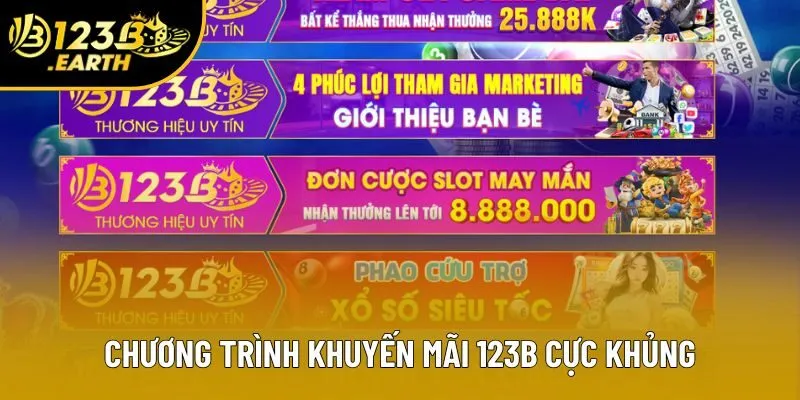 Chương trình khuyến mãi 123B cực khủng